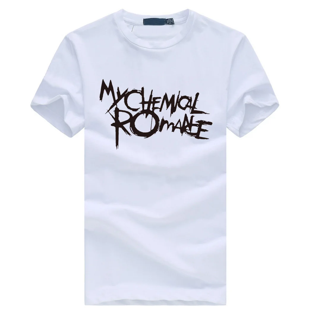 My chemical romance мужские качественные футболки рок панк с буквенным принтом Мужская рубашка летние высококачественные хлопковые облегающие футболки