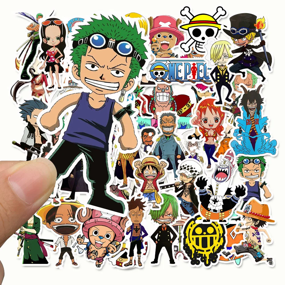 

61PCS Anime One Piece Stickers bomb Luffy Stickers Decal For Snowboard Luggage Car PS4 Backpack Fridge Laptop guitar Sticker