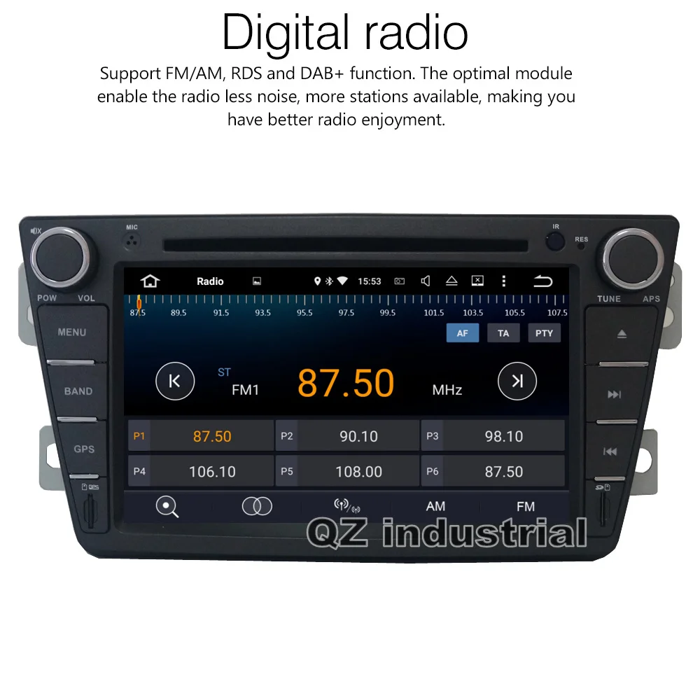 QZ промышленных HD 7 дюймов Android 8 1 для Великой стены voleex C30 dvd плеер с 3g 4G WI FI gps BT Радио