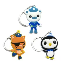 Шт. 3 шт. мультфильм Octonauts ПВХ брелок Дети вечерние подарок сувениры ключ чехол для женщин сумка телефон цепь ремней ювелирные изделия