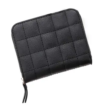 

Xniu Small Wallet Zipper Women's Wallet Card Holder Wallets Chess Small Coin Pocket Purse Mini Safe Bag Solid #815