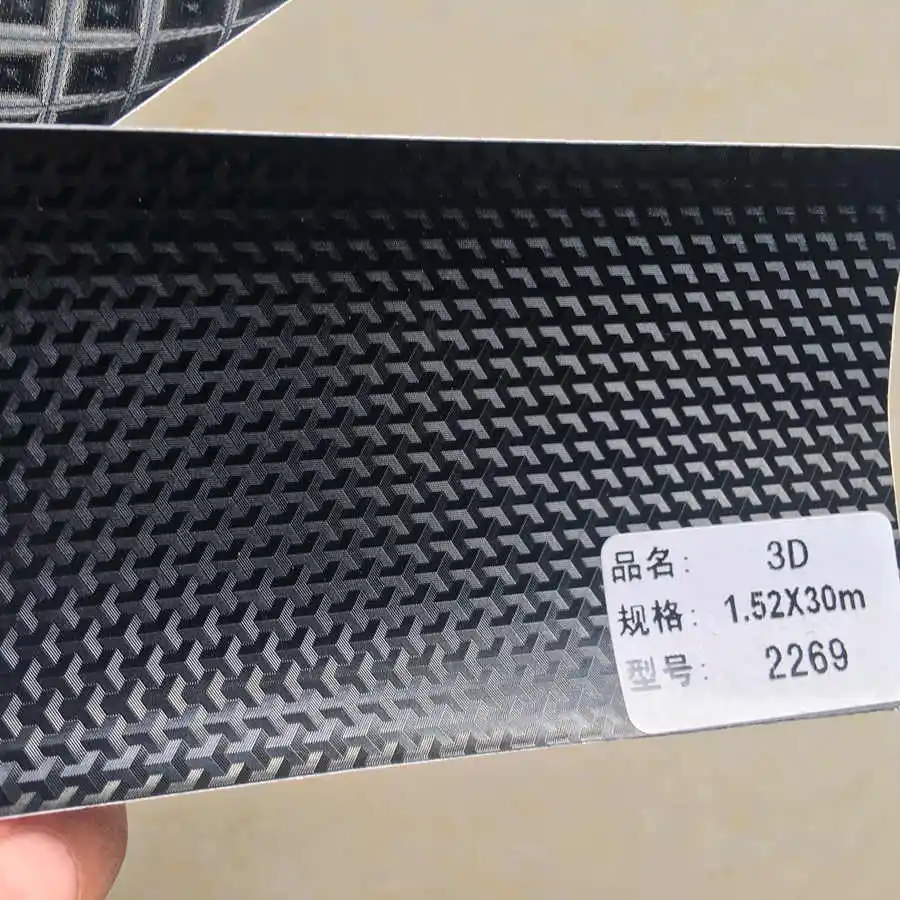 3d EMBOSSED vinyl car wrapping film union covering (7)