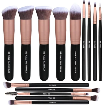 

14Pcs Makeup Brushes Set Synthetic Kabuki Makeup Brush Cosmetics Foundation Blending Blush Eyeliner Face Powder Brush Makeup Bru