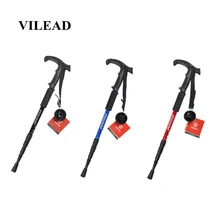 VILEAD 2 шт./лот 53-110 см палки для скандинавской ходьбы Алюминий Регулируемый Сверхлегкий для отдыха на открытом воздухе Пеший Туризм палок трость для пожилых людей