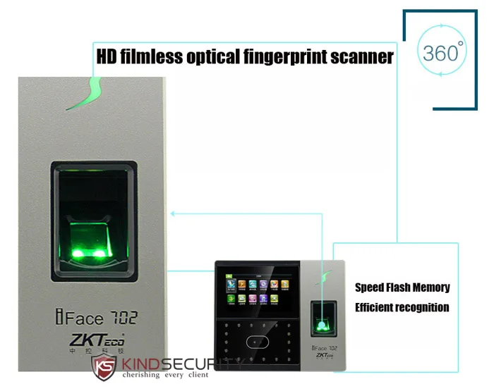 ZKteco IFACE 702 wifi биометрический распознавание лица отпечаток лица и IC карта времени часы контроль доступа машина посещаемость времени