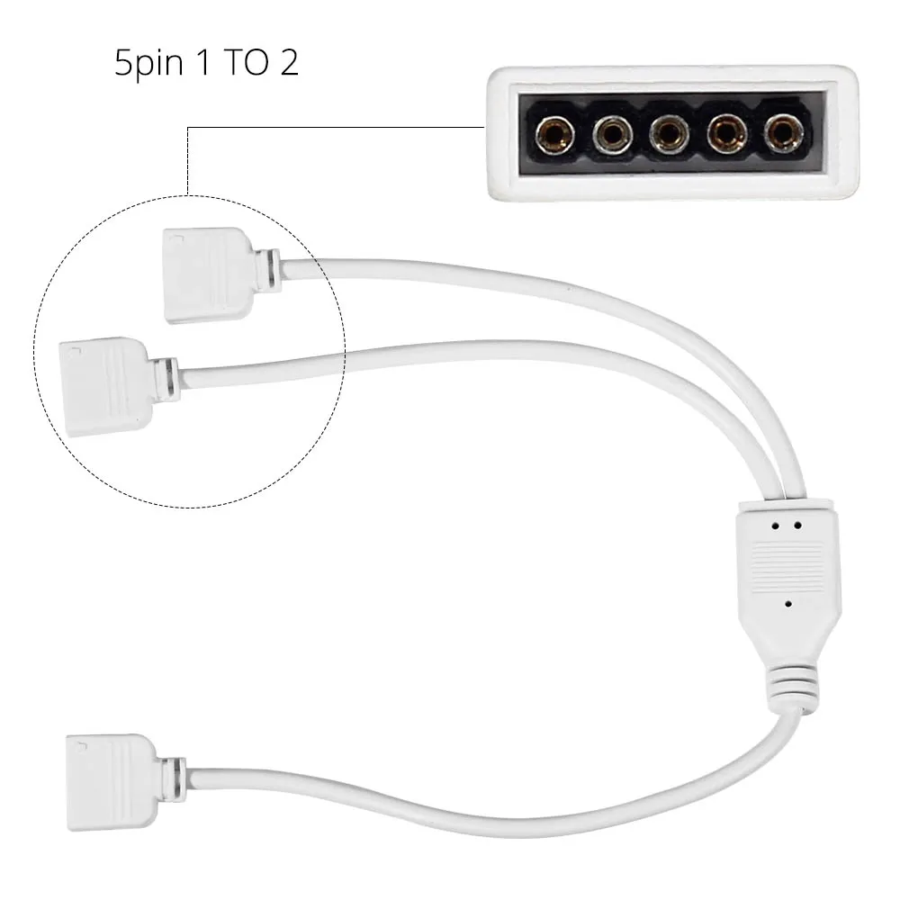 1 шт. 5pin отклонения в размерах на 1-2/3 RGBW/RGBWW светодиодные полосы разъем сплиттер женский провод кабель-удлинитель для 10 мм 5Pin 5050 RGBW СИД светильник