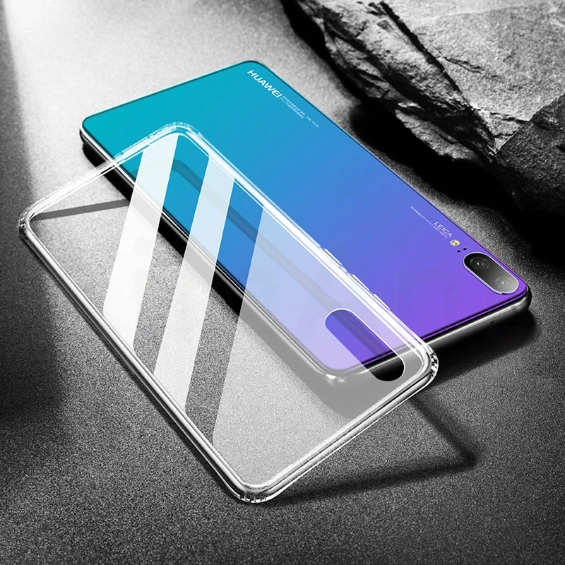 

Aiinant Case For Huawei P10 P20 Lite Plus Pro Transparent Soft TPU Silicone Clean Safe Anti-fall Phone Back Cover Case