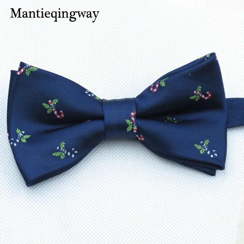 

Mantieqingway Upscale Christmas Bowties Ties for Mens Wedding Suits Gravatas Slim Business Bowknots Bow Tie Cravat Gift