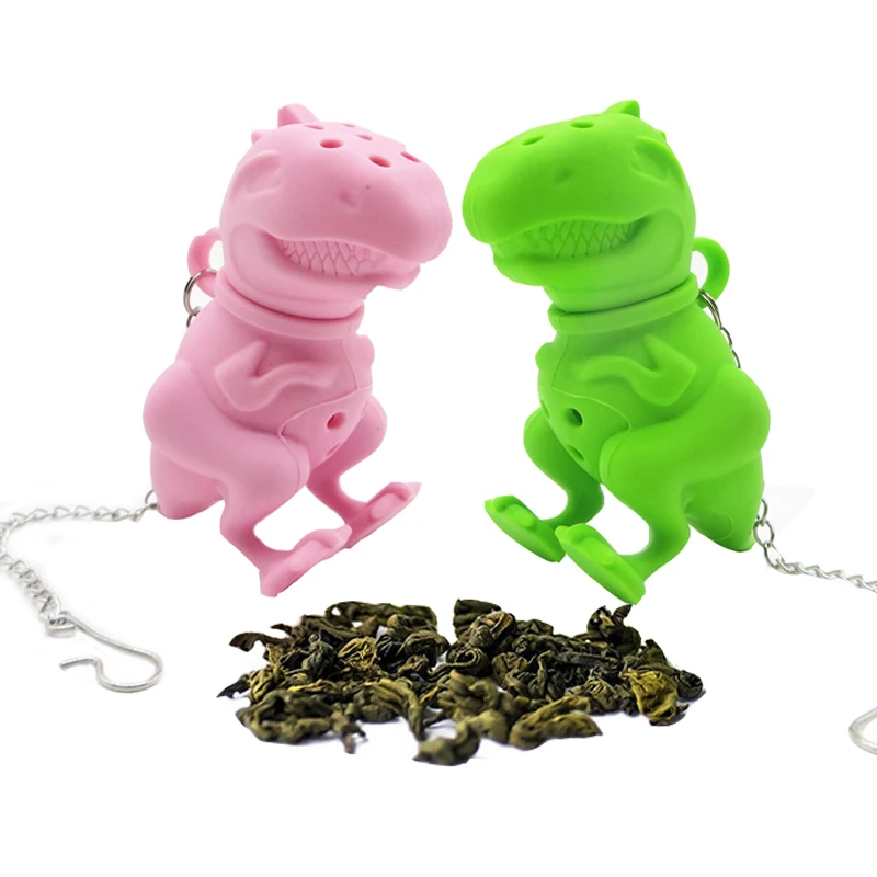 

Food grade silicone dinosaur tea dinosaur tea strainer Seasoning package