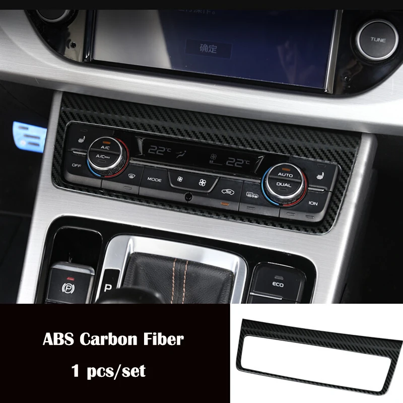 

ABS Carbon Fibre For Geely Atlas 2016 2017 2018 Car Central Control Switch Button Frame Panel Cover Trim Accessories 1pcs