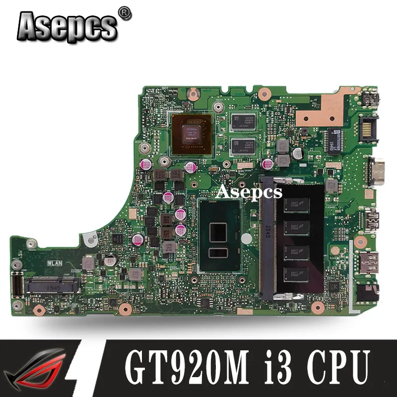 X302UJ с I3 6100 CPU 4 Гб RAM материнская плата для For Asus X302U X302UA Материнская ноутбука Rev 2 0 DDR3