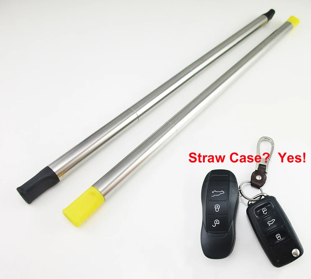 

Novelty Car Shape Reusable Stainless Steel Collapsible Straw