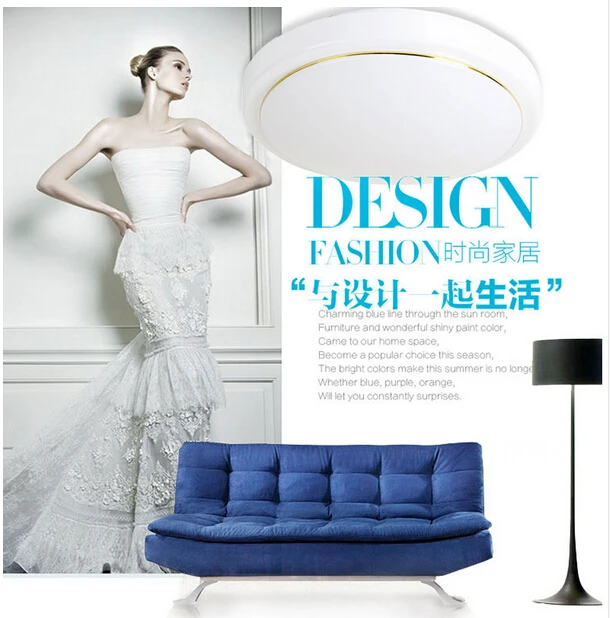 ФОТО LOWEST price modern brief 18W Dia 29cm acryl led ceiling light for kitchen living room bedroom bathroom study lamp 1607