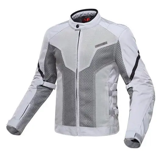 Летняя куртка DUHAN moto rcycle, штаны с защитой, мотоэкипировка, брюки, одежда M, L, XL, XXL - Цвет: Gray D0183