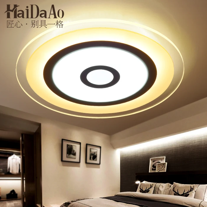 

Circular led suction dome light simple modern bedroom lamp warm room living room lighting lamp remote control light