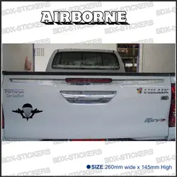 Бесплатная доставка 1 шт. параплан airborne для грузовика заднего окна или автомобиля значки детализации наклейки