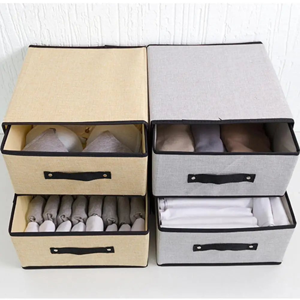 Foldable Storage Box For Clothes Washable Underwear Storage Box