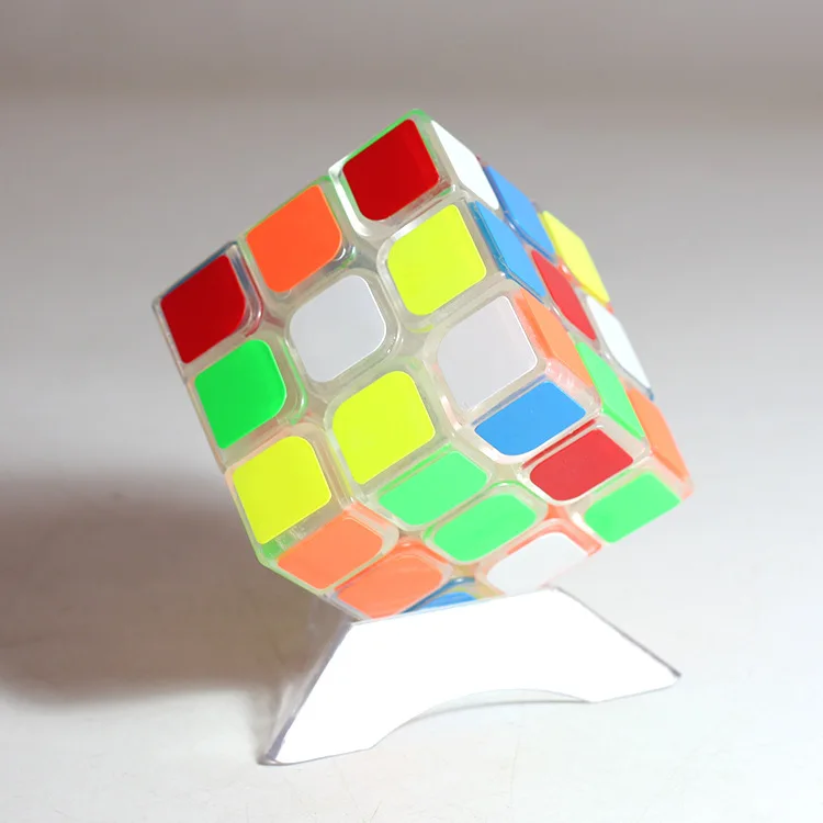 Zcube 3x3x3 прозрачные липкие профессиональные скоростные игрушки высокого качества, обучающая красочная игрушка для детей и взрослых
