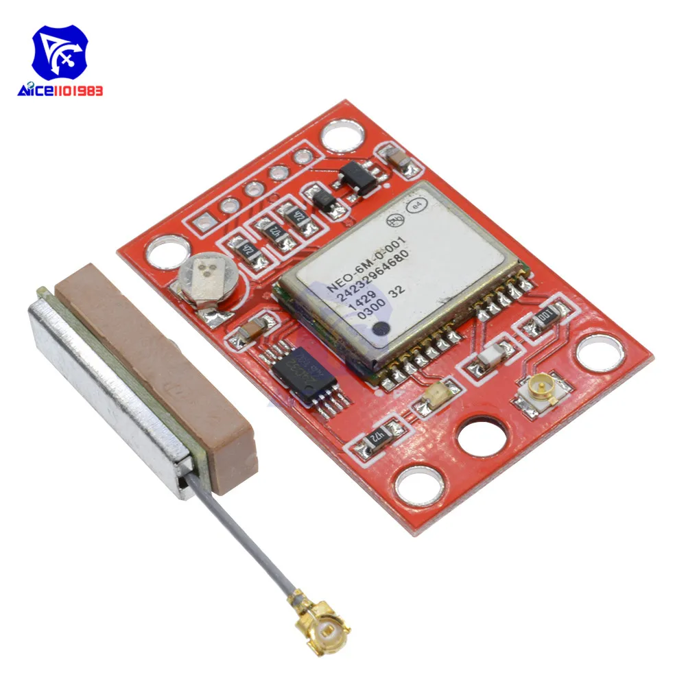 

GY-NEO6MV2 NEO-6M GPS Module NEO6MV2 Flight Controller Board EEPROM MWC APM2 APM2.5 IPEX/IPX GSM GPS Antenna for Arduino