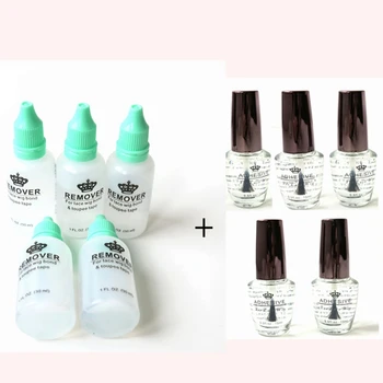 

HARMONY 5 Bottles 0.5 OZ ADHESIVE lace wig glue + 5 Bottles 1 OZ Tape Remover for lace wig or lace wig bond & toupee tape