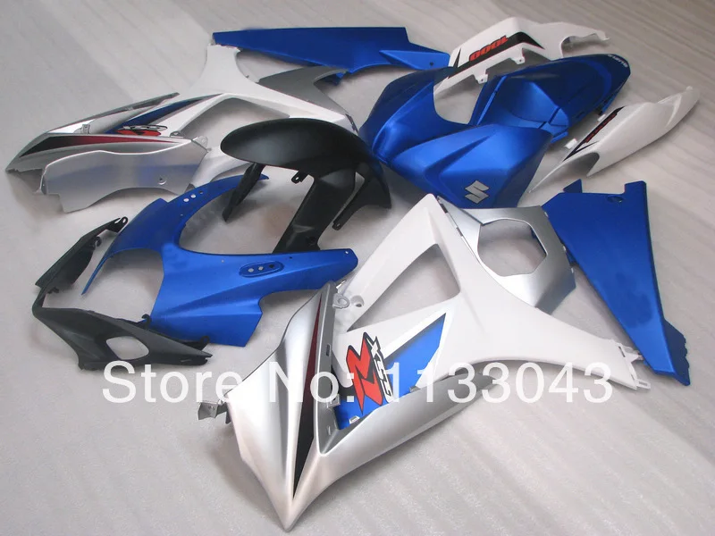 

7gifts Fairing For SUZUKI GSX-R1000 K7 07 08 GSX R1000 GSXR 1000 NEW K7 07-08 Silver Blue u4453 GSXR1000 2007 2008 Body