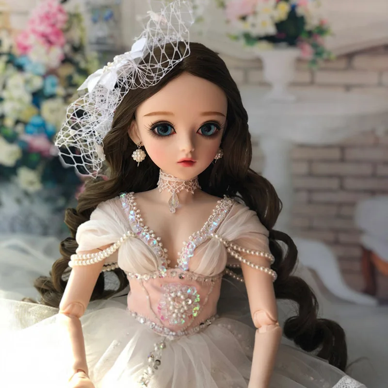 1/3 BJD 60 см куклы игрушки высшего качества китайская Кукла 18 шарниров BJD шаровая шарнирная кукла Мода девушка подарок игрушки для девочек модифицированная версия - Цвет: Синий