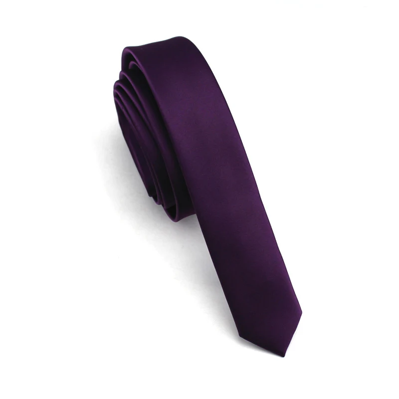 Новый модный дизайнер для мужчин Высокое качество сплошной цвет 3,5 см тонкий средства ухода за кожей шеи галстук формальные бизнес встречи