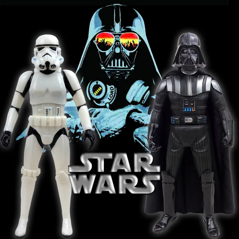 

Disney Star Wars Darth Vader 33 Cm Black and White Doll Model Doll Toys  Juguetes Funko Pop Christmas Gifts Action Figures Toys