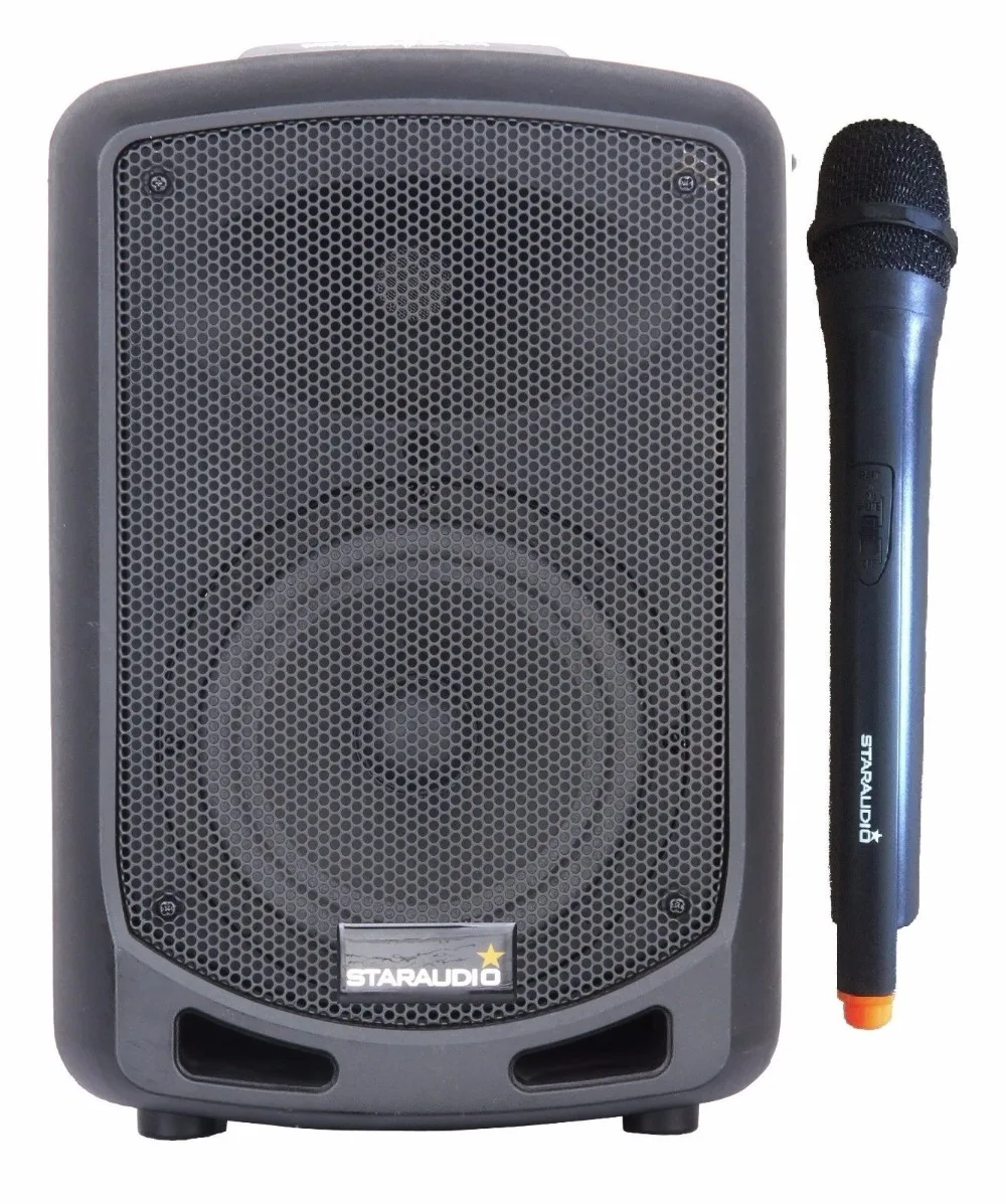 

STARAUDIO SBM-065 Pro 6.5" 650W PA DJ Rechargeable Battery Speaker Bluetooth W/1 UHF Microphone