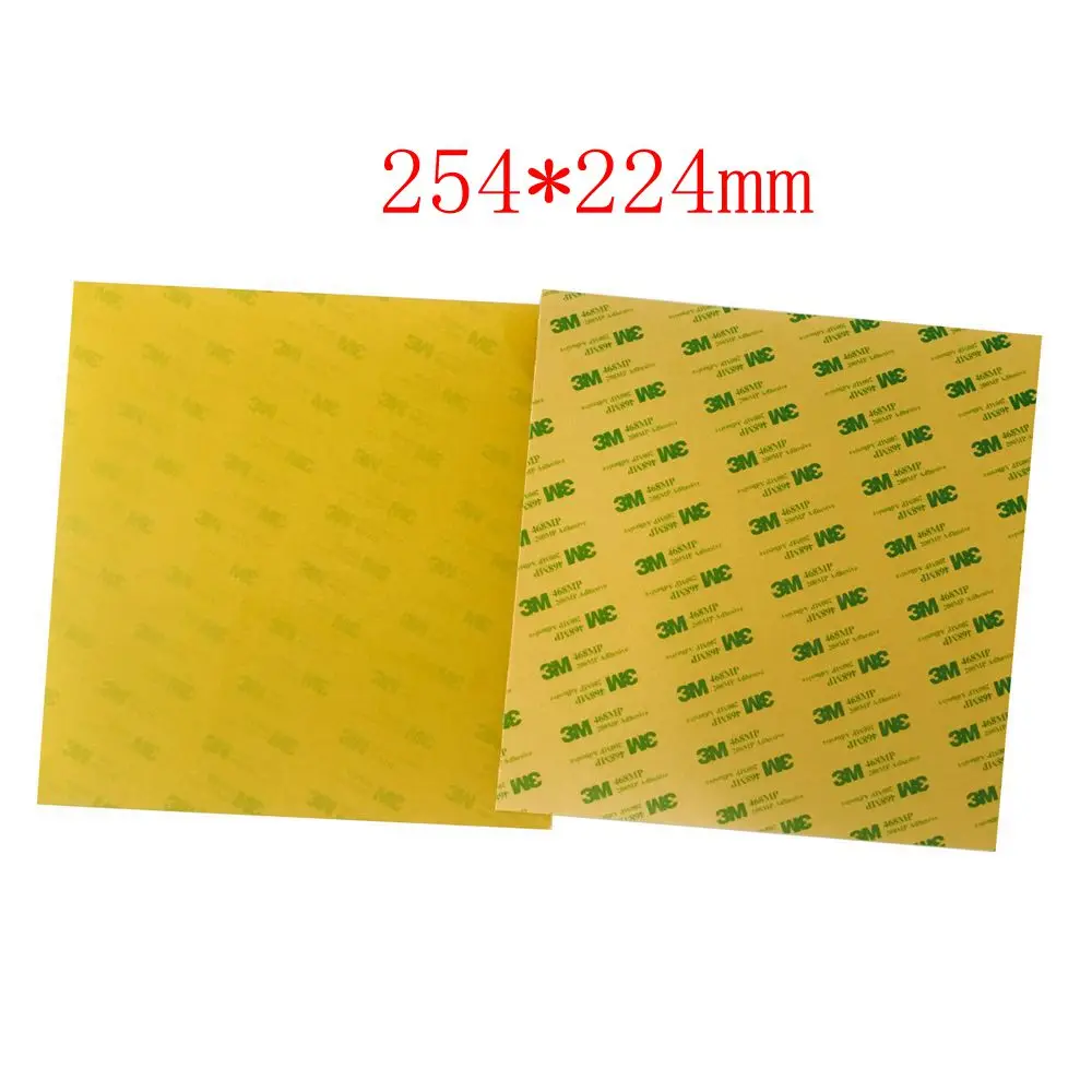 

2pcs Imported 254x224mm PEI Sheets Polyetherimide Sheet Pre-applied w/ 3M Adhesive Tape for Prusa i3 MK2 MK2S 3D Printer
