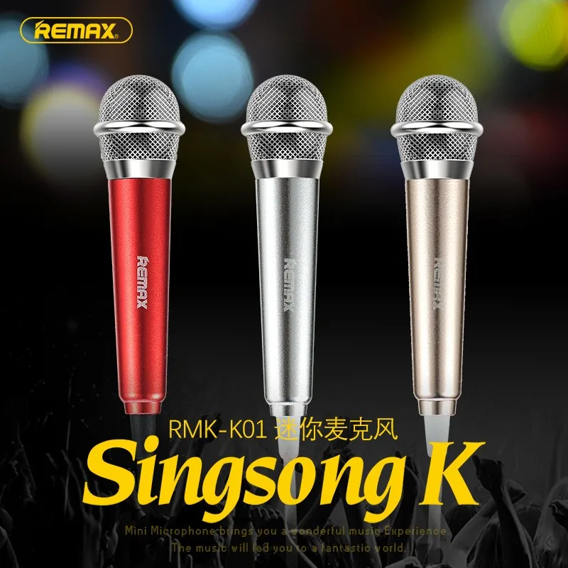 Remax K01 Mini Microphone metal fashion Mic - High End Technology Store