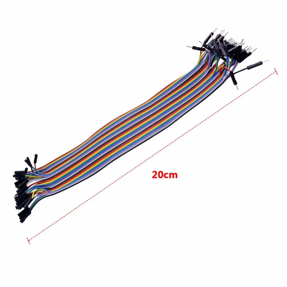 40 шт. Duponent Line 20 см 1 p-1 p Pin Женский/мужской цвет Макет кабель провода