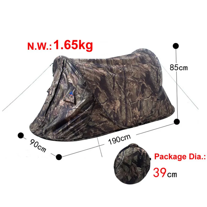 Ultralight Throwing Pop Up Tent Outdoor Automatic Tent Camouflage Portable Hiking Camping Fishing Tent Waterproof 1-2 Person Ultralight Throwing Pop Up Tent Outdoor Automatic Tent Camouflage Portable Hiking Camping Fishing Tent Waterproof 1-2 Person