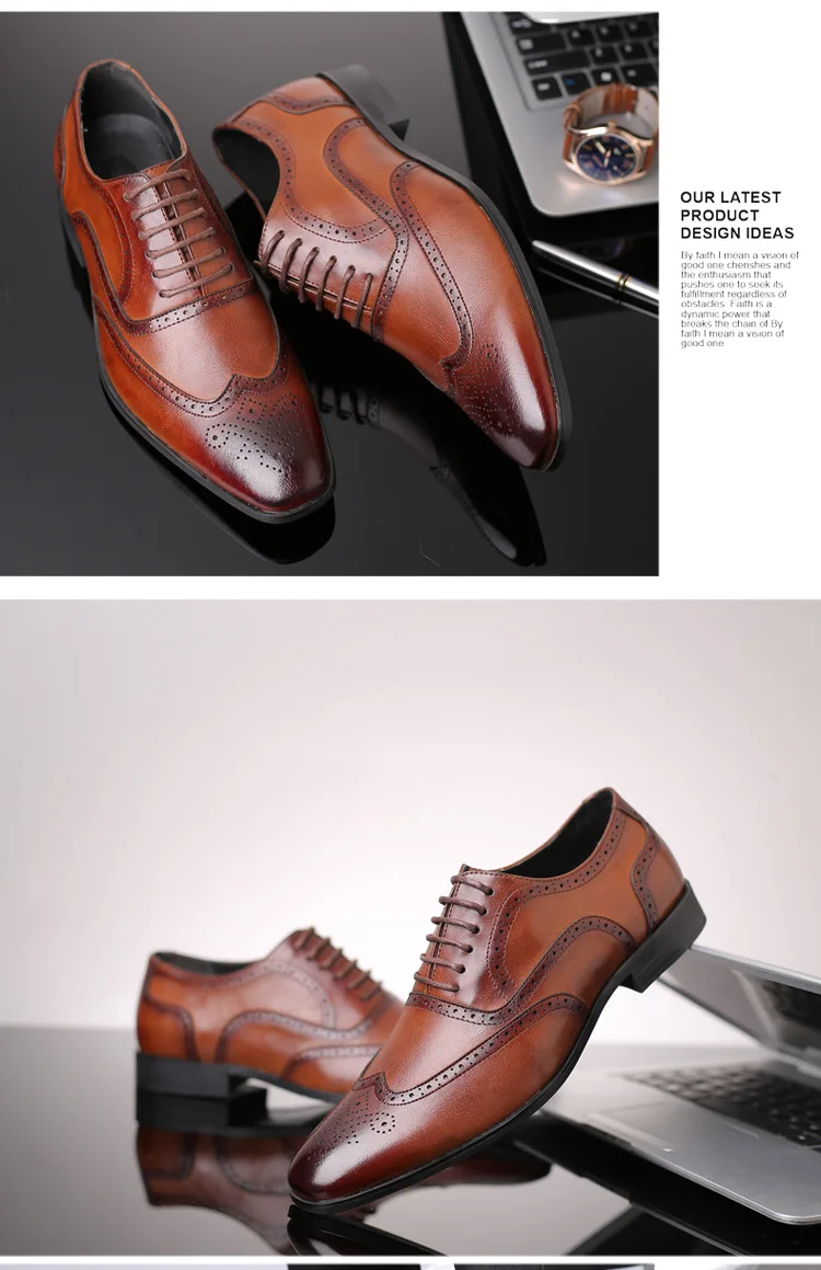 Shoes Fashion Men Pointed Toe Dress Shoes