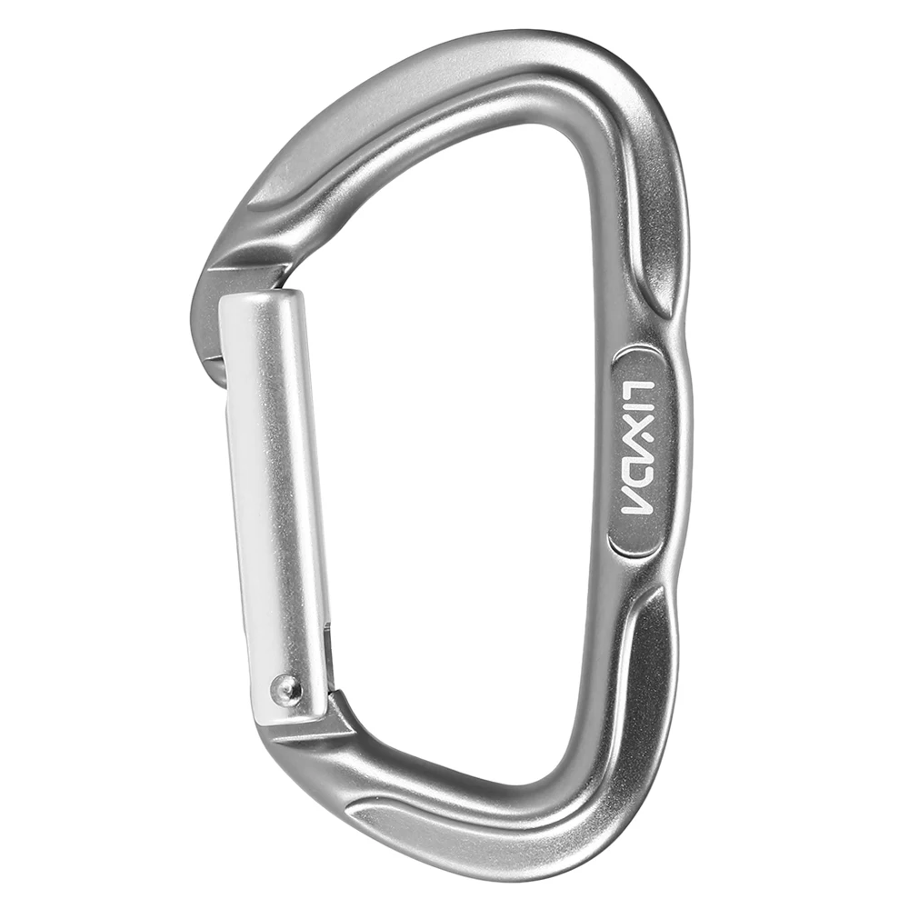 

Lixada 24KN Straight Gate Carabiner Non-locking Climbing Carabiner Hammocks Backpacking Key Nose Carabiner Outdoor Travel Kit