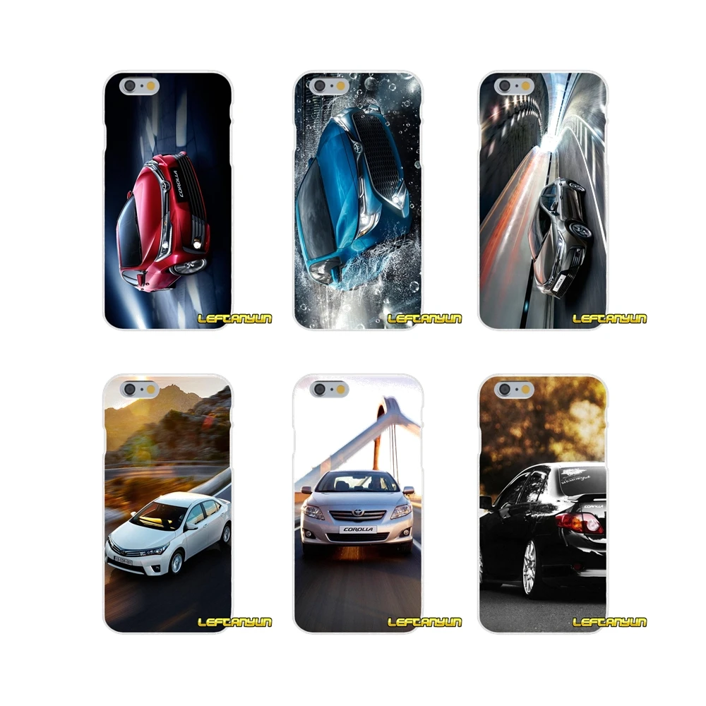 

TPU Transparent Skin Cover For Samsung Galaxy S3 S4 S5 MINI S6 S7 edge S8 S9 Plus Note 2 3 4 5 8 cool classic car toyota COROLLA