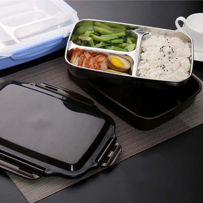 1200 мл кухонные принадлежности мульти-сетка изоляция обеда из нержавеющей стали Bento Контейнер для пищи большой размер держать теплые коробки