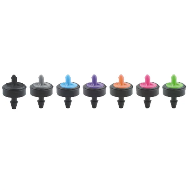 50 Pcs Adjustable Flow Pressure Compensating Dripper Emitter Shunt  Shunt Irrigation Dripper Garden Drip System Fixed Flow
