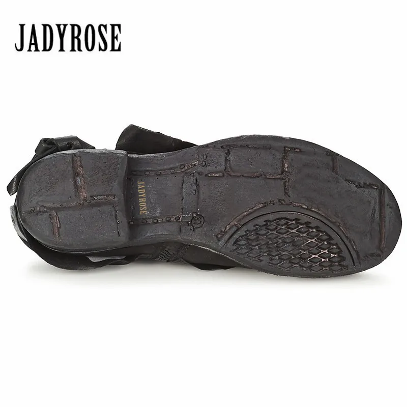 Jady Rose/Коллекция года; Модные женские ботильоны из натуральной кожи; Цвет черный, фиолетовый; ботинки в стиле панк с декором из цепочки; женская обувь на плоской подошве; Botas Militares