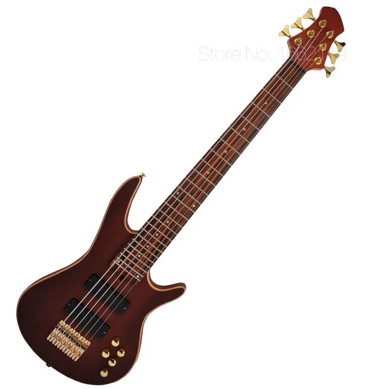 New arrival 6 strings bass guitar Gold Hardware china Maple Solid