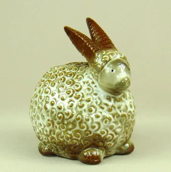 

Plump Goat Model Piggy Bank Decorative Ceramics Sheep Figurine Money box Household Art and Craft for Birthday and Souvenir Gift
