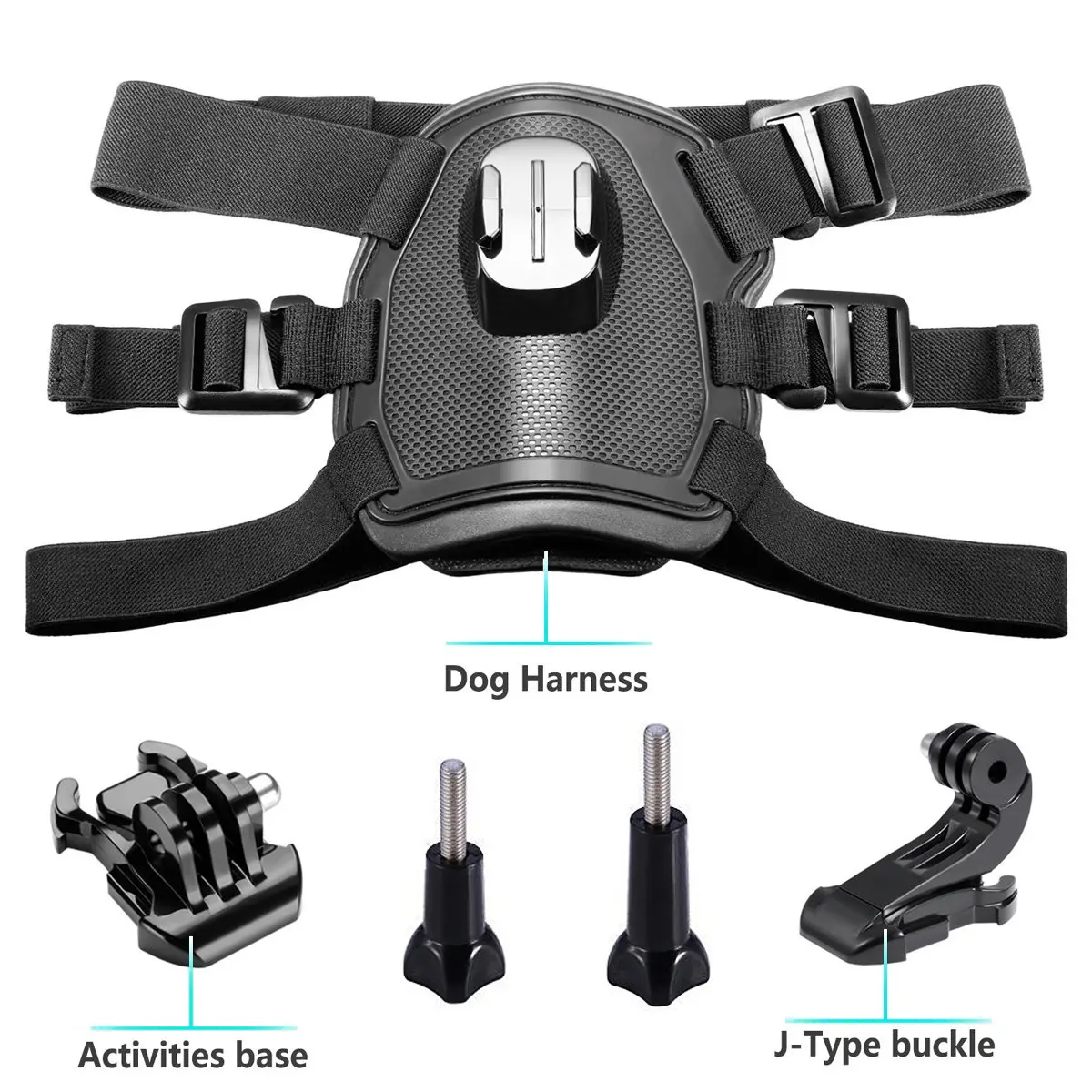 Поводок для собак нагрудный ремень крепления GoPro Hero регулируемый поводок