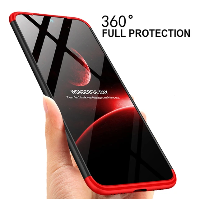 3 in 1 Plastic Hard 360 Tempered Glass Case for Xiaomi Redmi Note 7 Anti Shock 3-in-1 Plastic Hard 360 Tempered Glass + Case for Xiaomi Redmi Note 7 Anti-Shock Back Cover Case for Xiaomi Redmi Note 7 Pro 7A