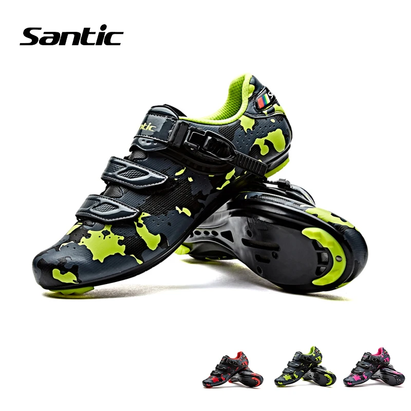 

Santic Mountain Road Bike Shoes Breathable Hole Fabric TPU Outsole Lock Bicycle Men Women Cycling Riding Racing Accessories