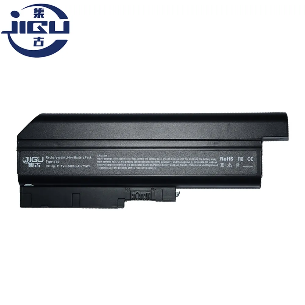 Новый аккумулятор JIGU для ноутбука 9 ячеек 6600 мАч IBM ThinkPad R60 R60e T60 T60p Lenovo R500 T500 W500 |