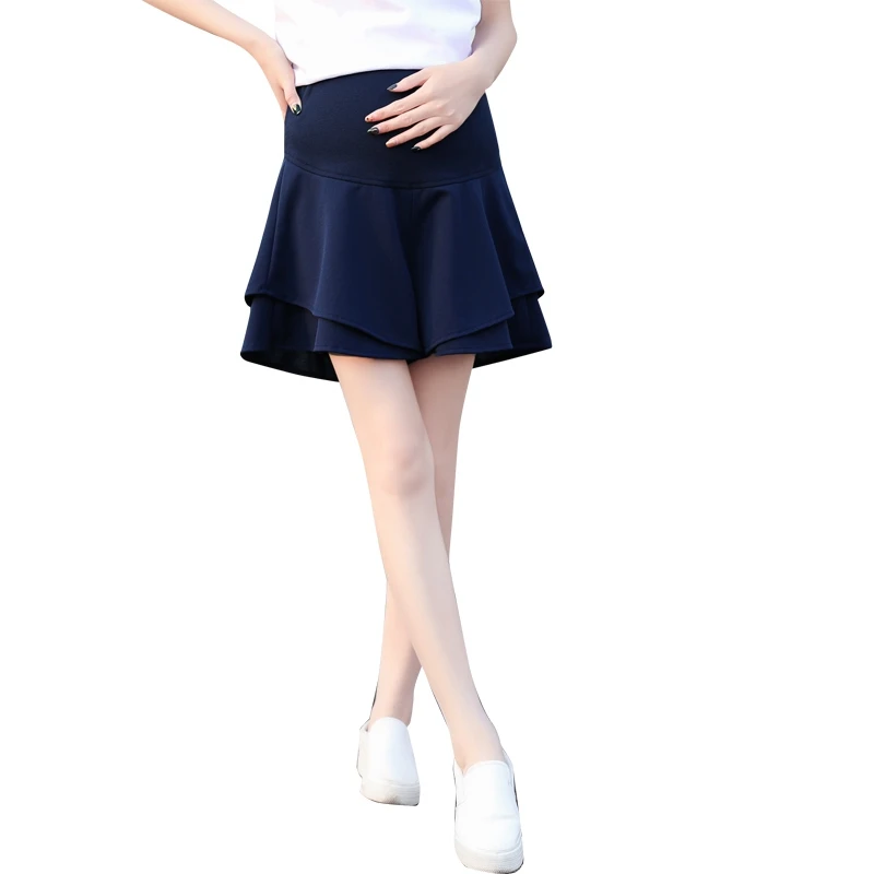 Summer new pregnant women shorts tide mother wearing pregnant women skirt fake two stomach lift pants pregnancy skirt