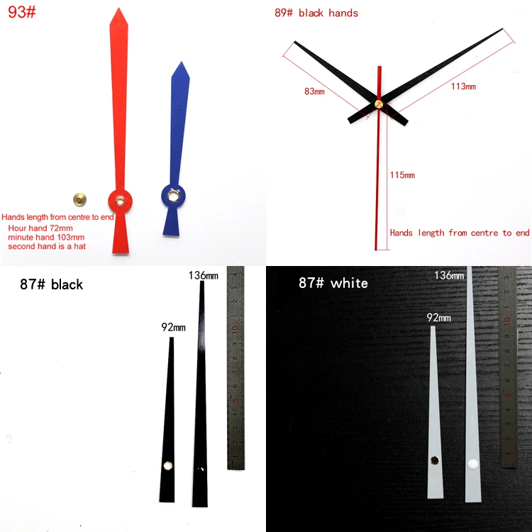 12888SA защелкивающийся в тип механизм настенных часов с руками бесшумный Пластиковый DIY принадлежность для часов наборы развертки кварцевый механизм