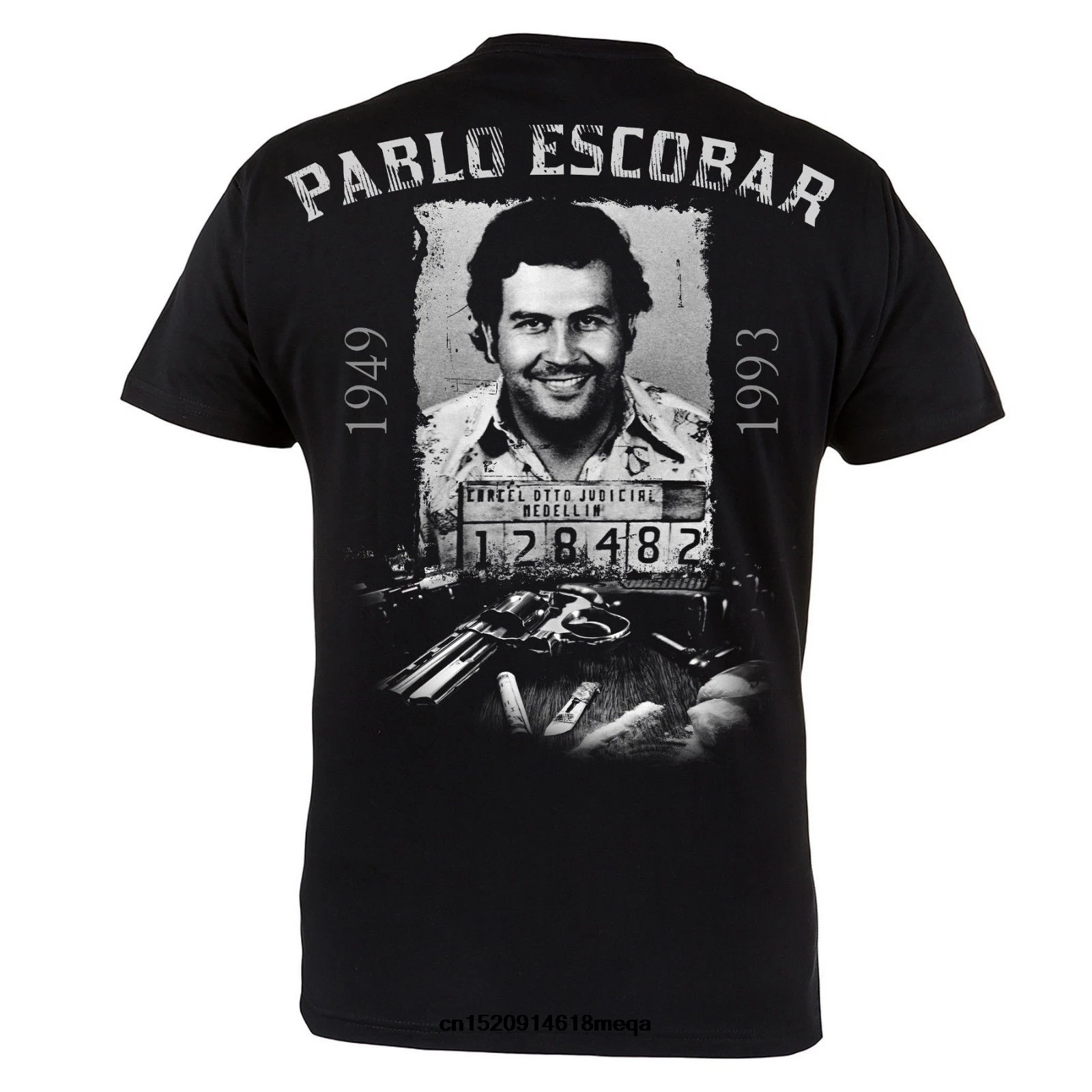 Футболка мужская футболка Pablo Escobar el Patron Del Man Повседневная одежда черная короткая
