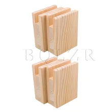 BQLZR 10x5x13,2 см деревянный стол кровать стояки Лифт Мебель Подъемники для хранения 2 см паз ноги до 10 см лифт упаковка из 4