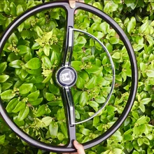 Подходит для Volkswagen Beetle 1953-1967 винтажное красное дерево классическое рулевое колесо черного цвета
